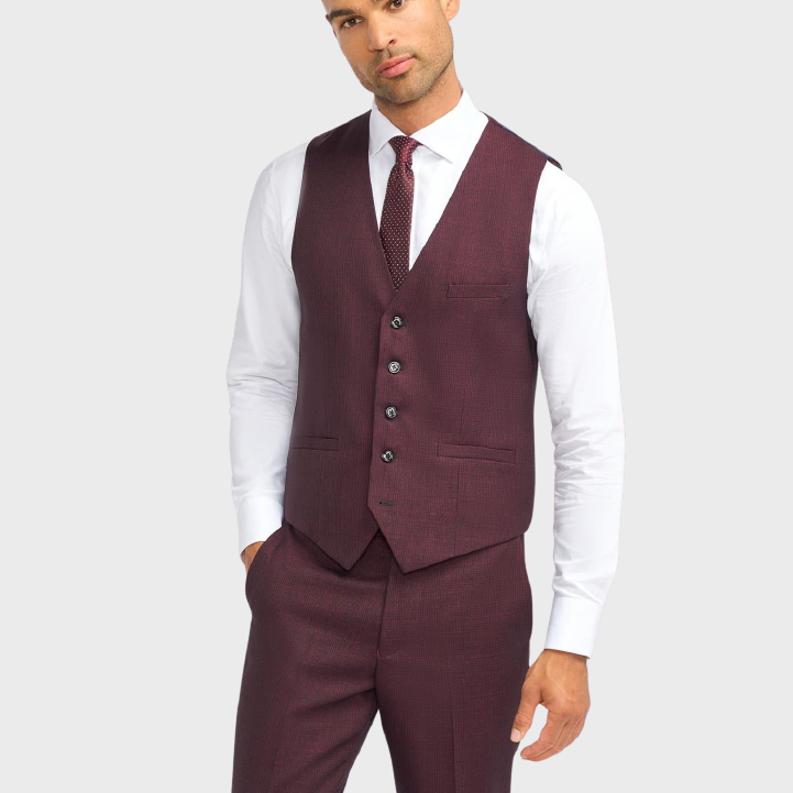 Cavani Caridi Waistcoat Wine