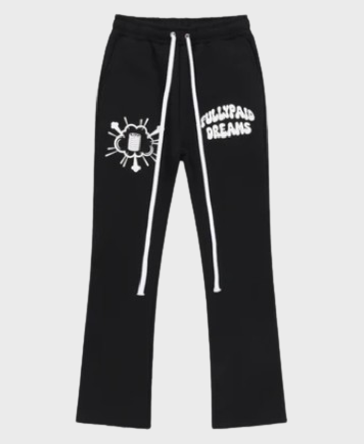 Fully Paid Dreams Joggers Black/White