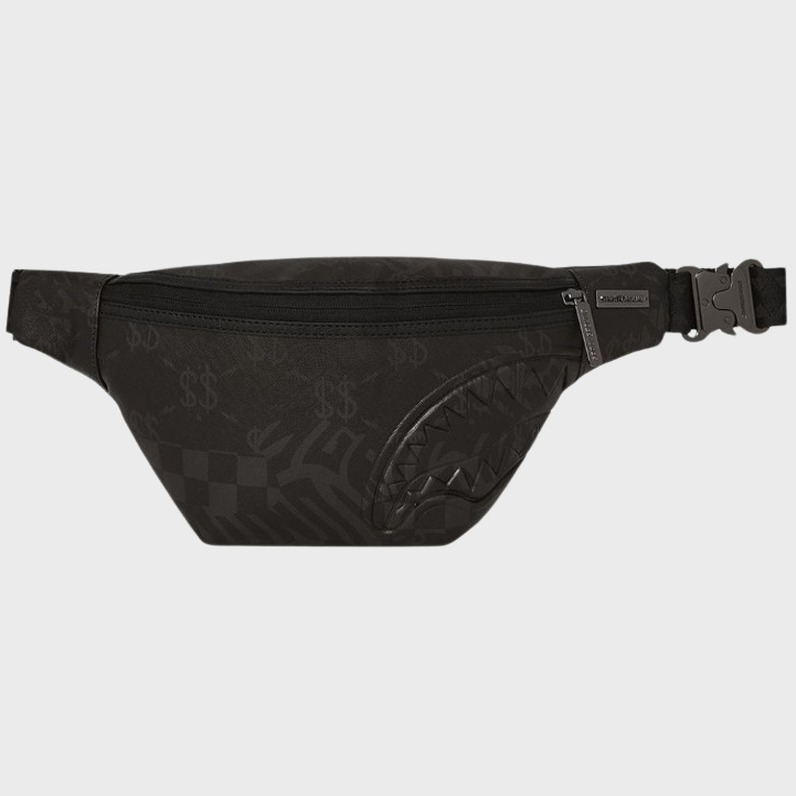 SprayGround B7500 3am Checked Crossbody Bag Black/Charcoal