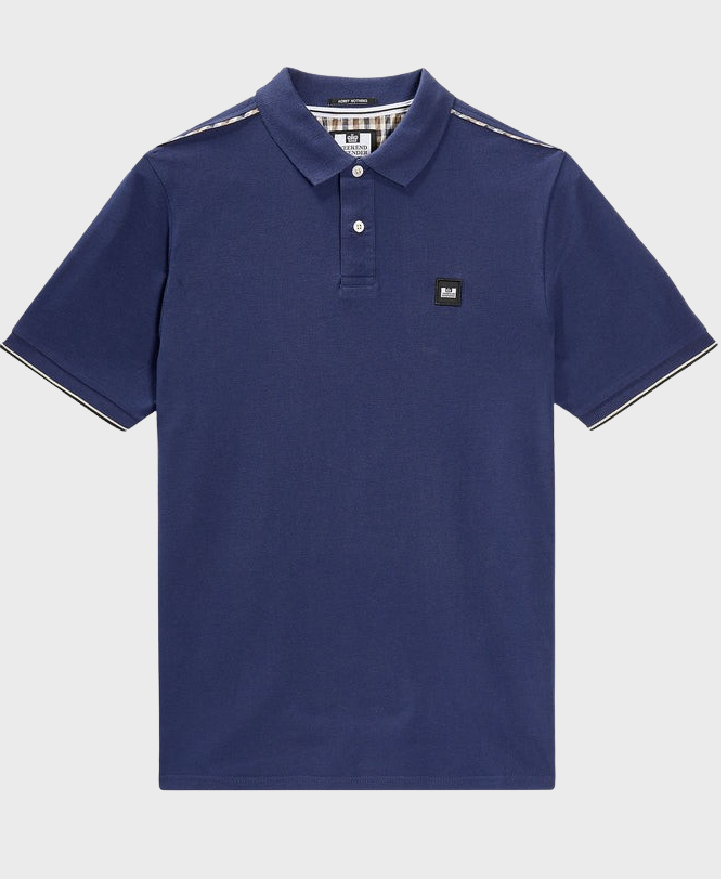 Weekend Offender Sakai Polo Bright Navy/Midhousecheck