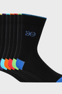 Crosshatch Farrago Socks (7 Pack) - Black