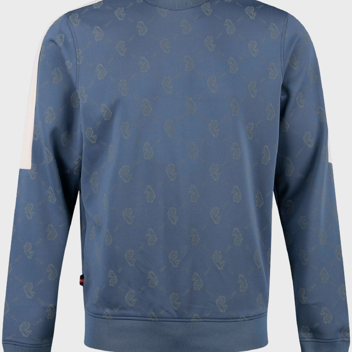 Luke 1977 M620373 Gazzas Tears Sweatshirt Denim Blue