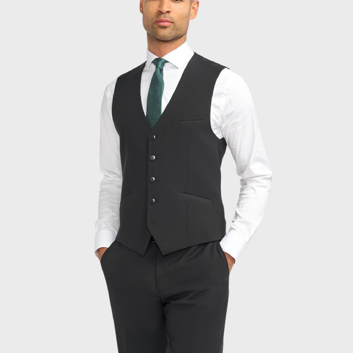 Cavani Malibu Waistcoat Black