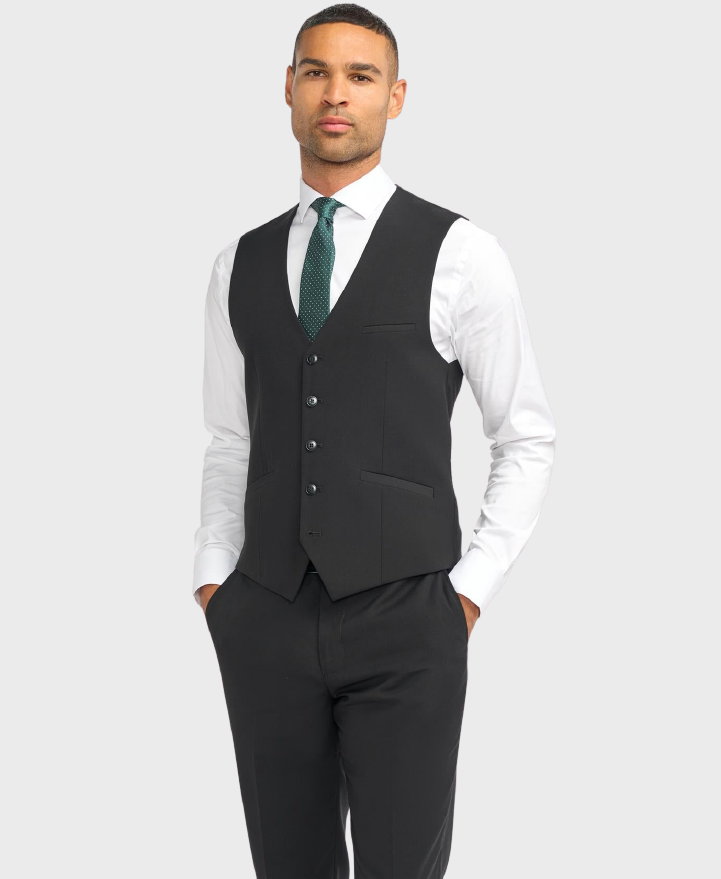 Cavani Malibu Waistcoat Black