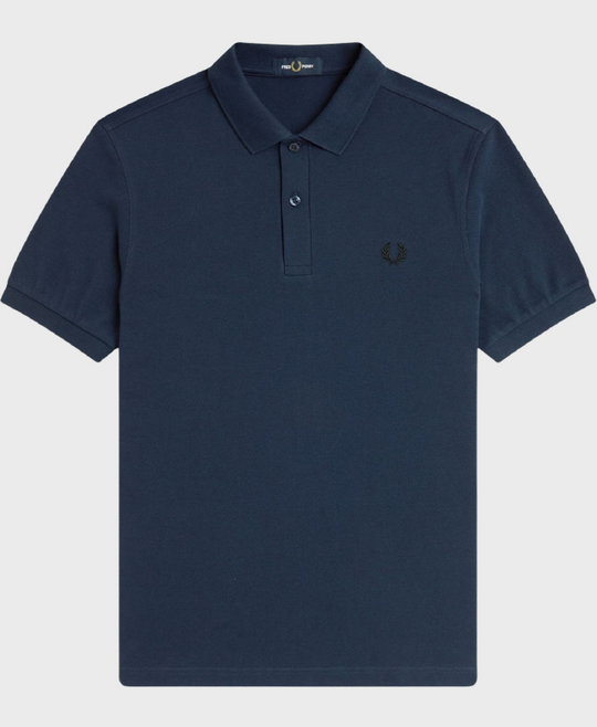 Fred Perry M6000 Plain Polo Shirt Dark Navy