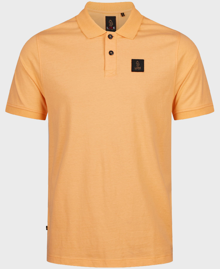 Luke 1977 M731450 Laos Patch Polo Shirt Nectarine