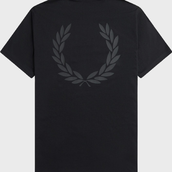 Fred Perry M7784 Rear Powder Laurel T-shirt 198 Black