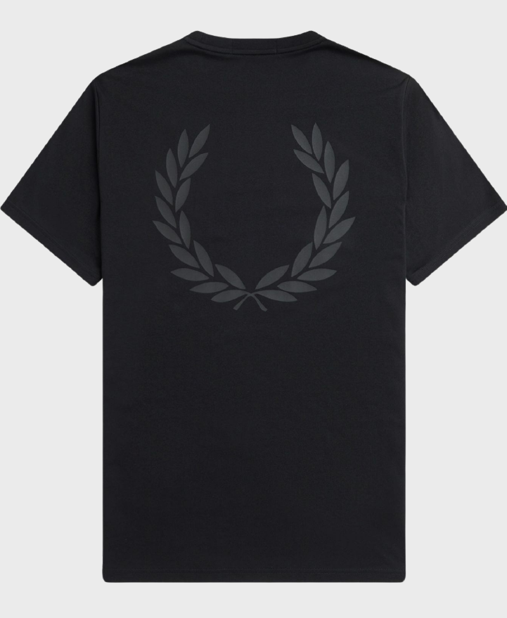 Fred Perry M7784 Rear Powder Laurel T-shirt 198 Black