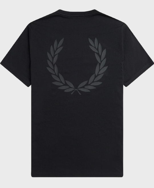 Fred Perry M7784 Rear Powder Laurel T-shirt 198 Black