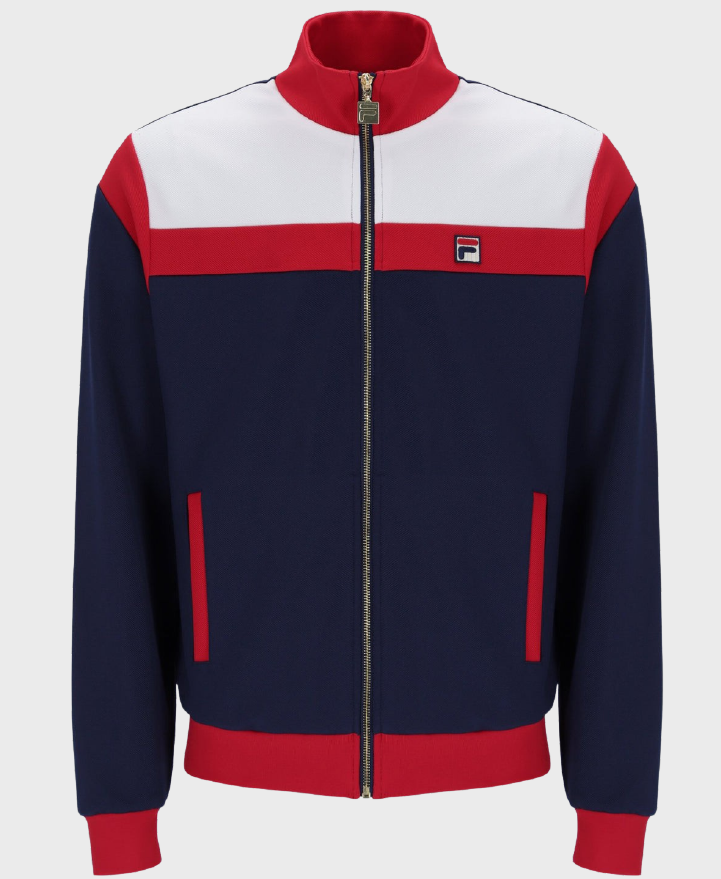 Fila Cruz Colour Block Track Jacket 410 Navy