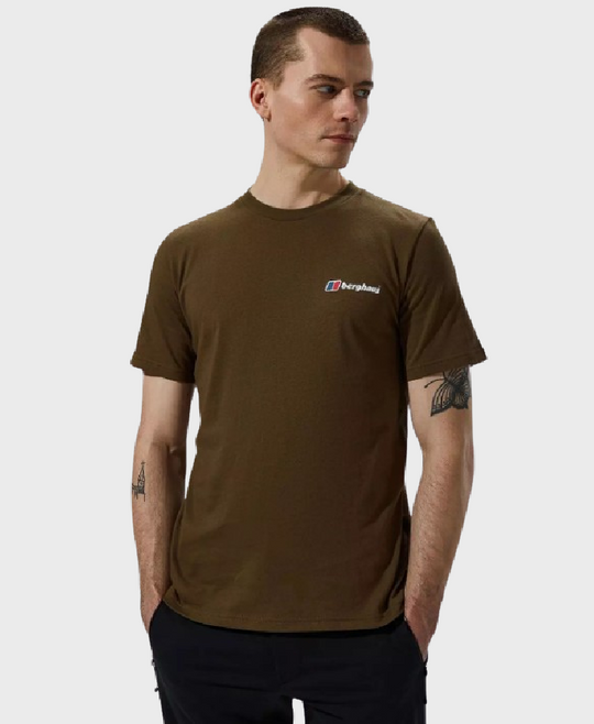 Berghaus Organic Front & Back Logo T-shirt Light Brown