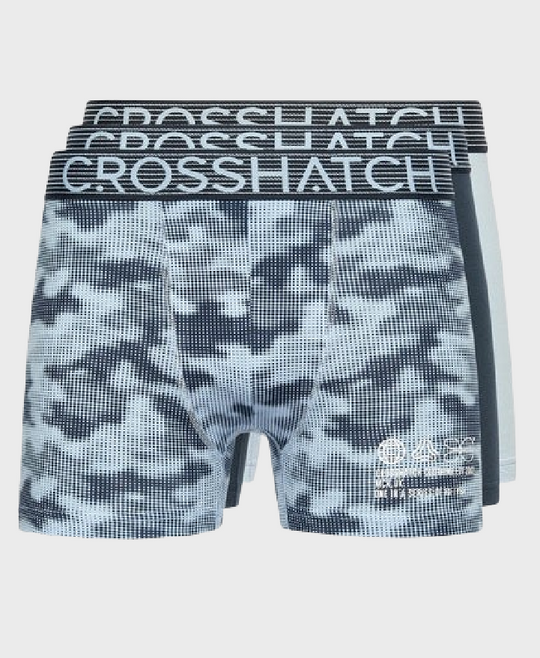 Crosshatch Guillemot 3PK Boxer Shorts Navy