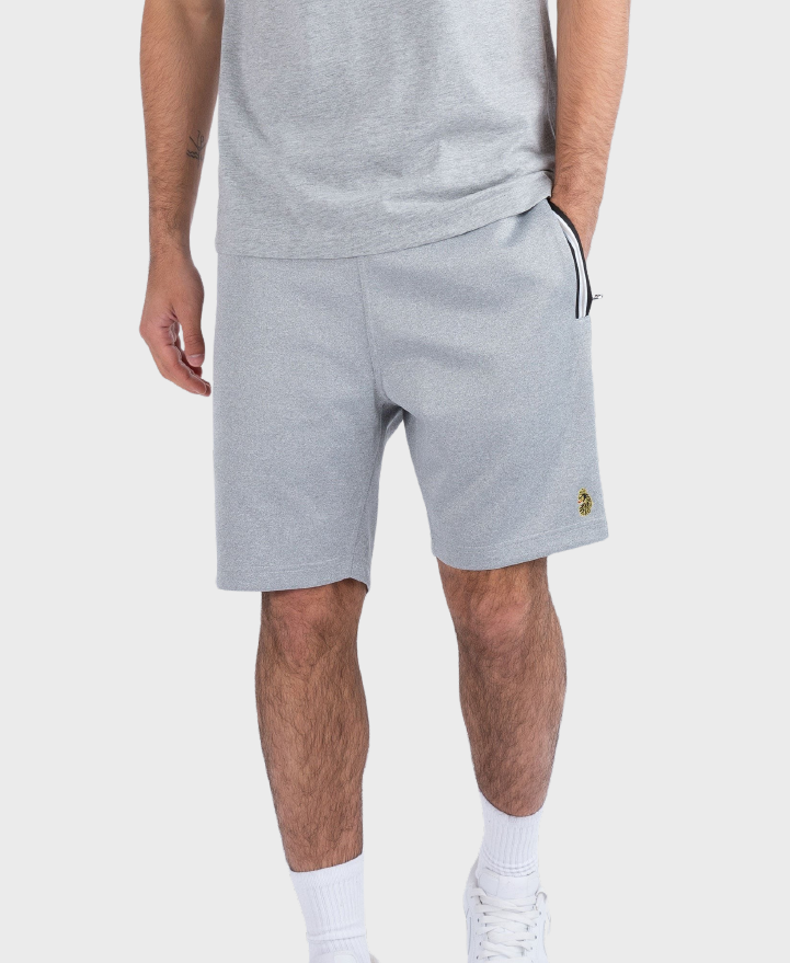 Luke 1977 M771050 Lakes Tape Details Shorts Light Grey Marl