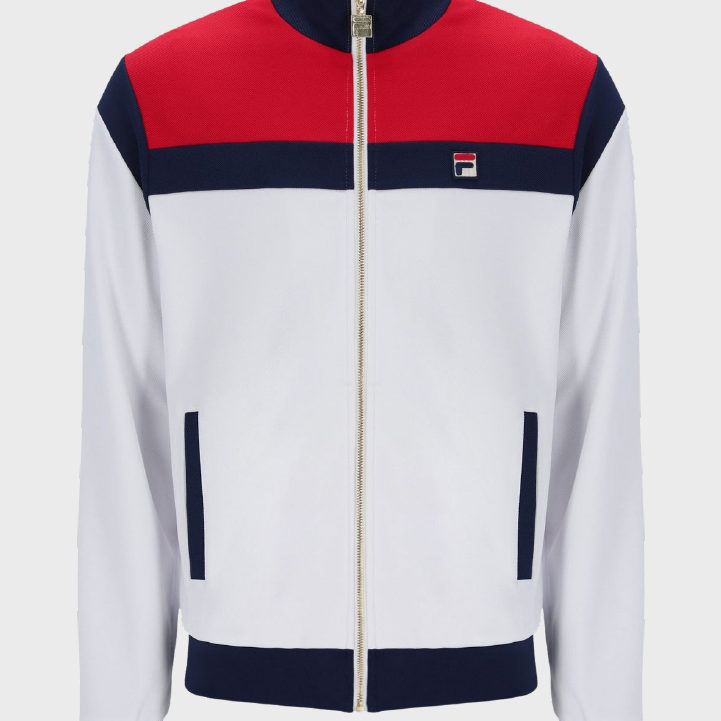 Fila Cruz Colour Block Track Jacket 100 White