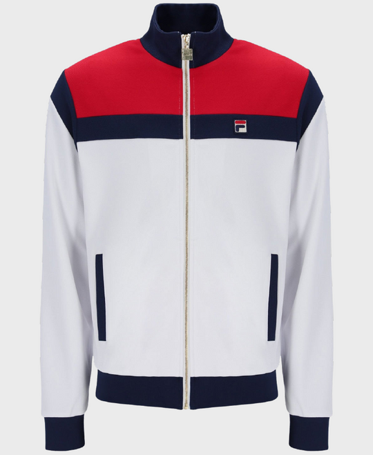 Fila Cruz Colour Block Track Jacket 100 White