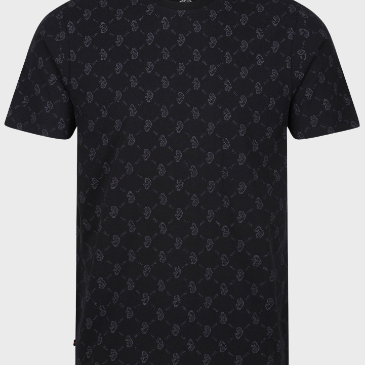 Luke 1977 M730162 Lineker Overprint T-shirt Black Charcoal