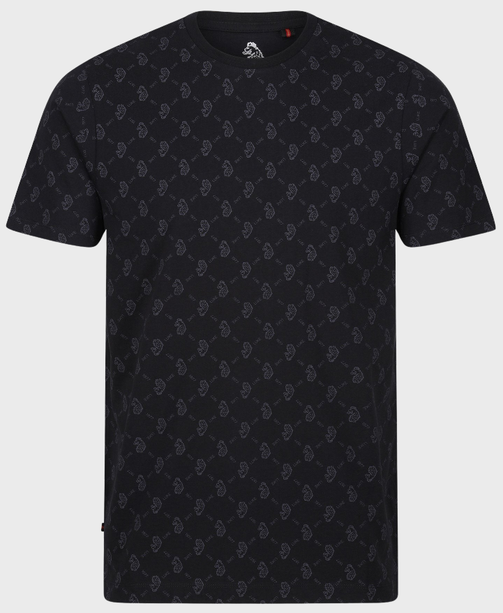Luke 1977 M730162 Lineker Overprint T-shirt Black Charcoal