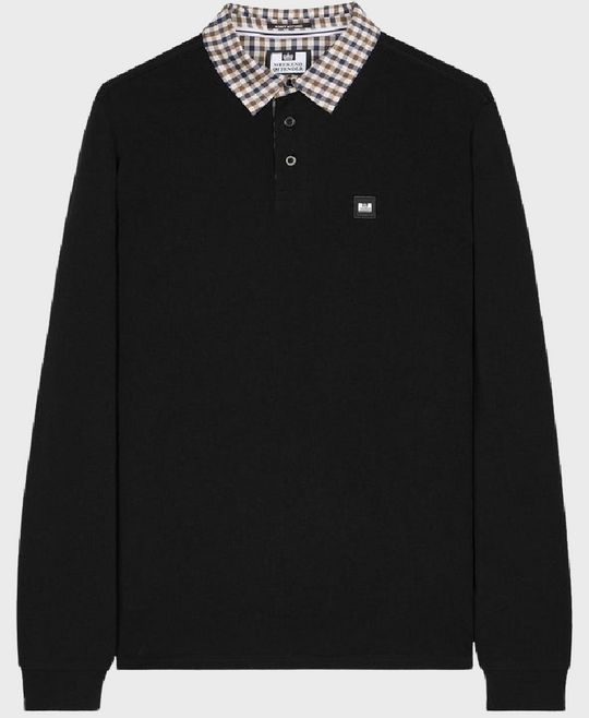 Weekend Offender Walker L/S Polo Black/Midhousecheck