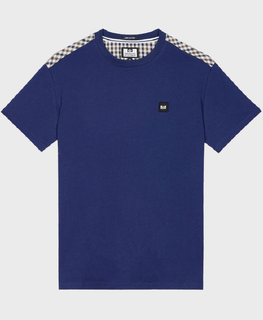 Weekend Offender Diaz T-shirt Bright Navy/Midhousecheck