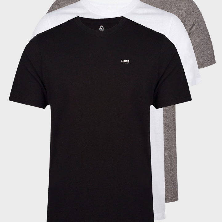 Luke 1977 M780153 3PK Magic T-shirts Black/Grey/White
