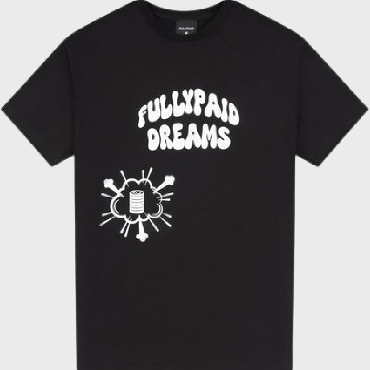 Fully Paid Dreams T-shirt Black/White