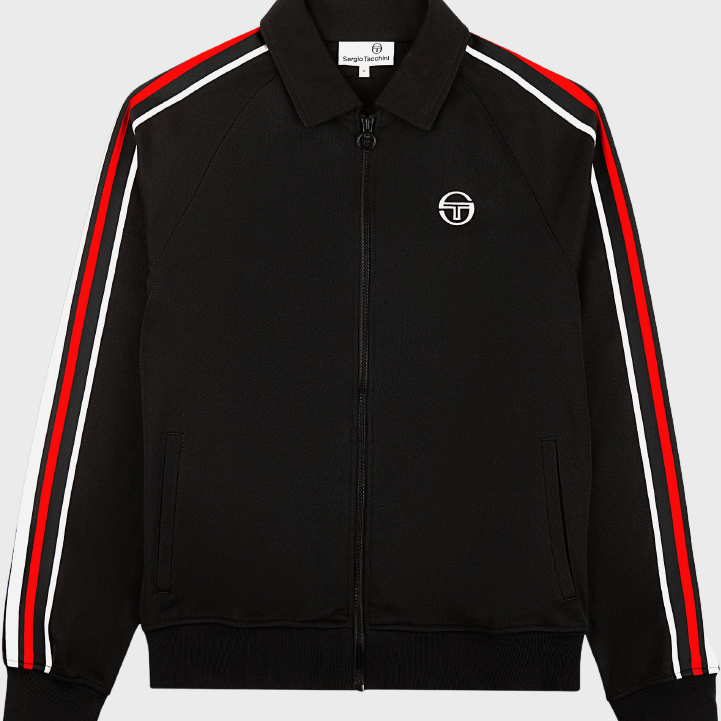 Sergio Tacchini STM21116 Renshaw Tape Track Top Black
