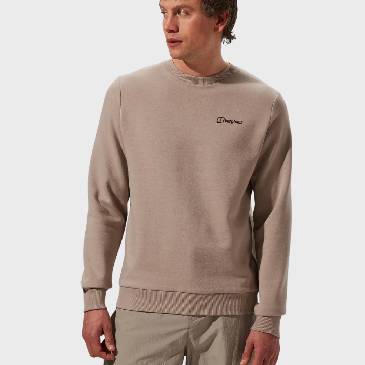 berghaus M Logo Crewneck Light Grey