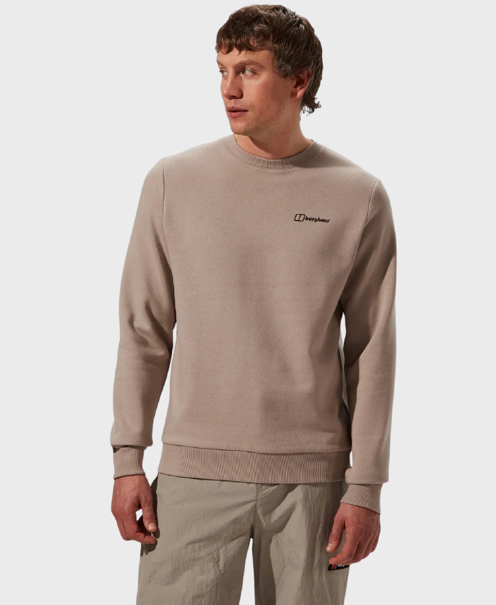 berghaus M Logo Crewneck Light Grey