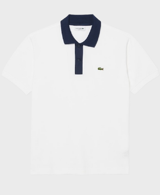Lacoste PH9879 Polo Shirt 522 White/Navy Blue