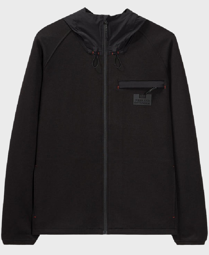 Weekend Offender Reutemann Zip Hoodie Black