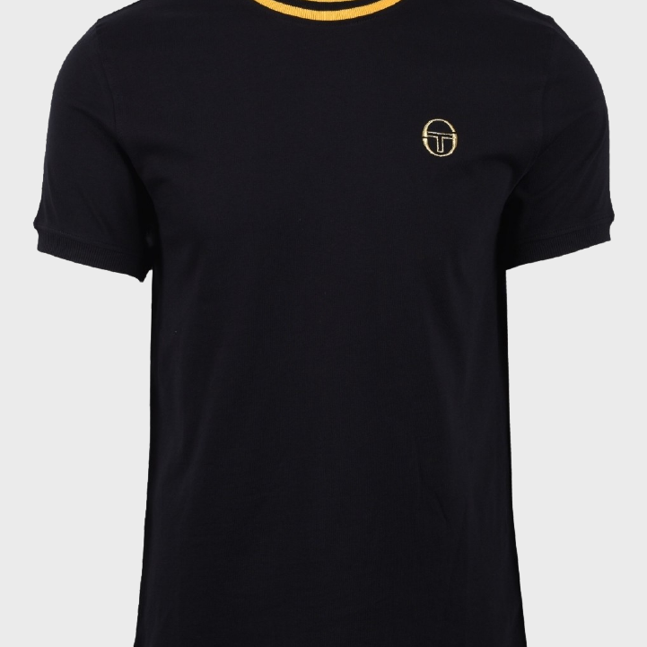 Sergio Tacchini STM16208 Rainer T-shirt 905 Black/Old Gold