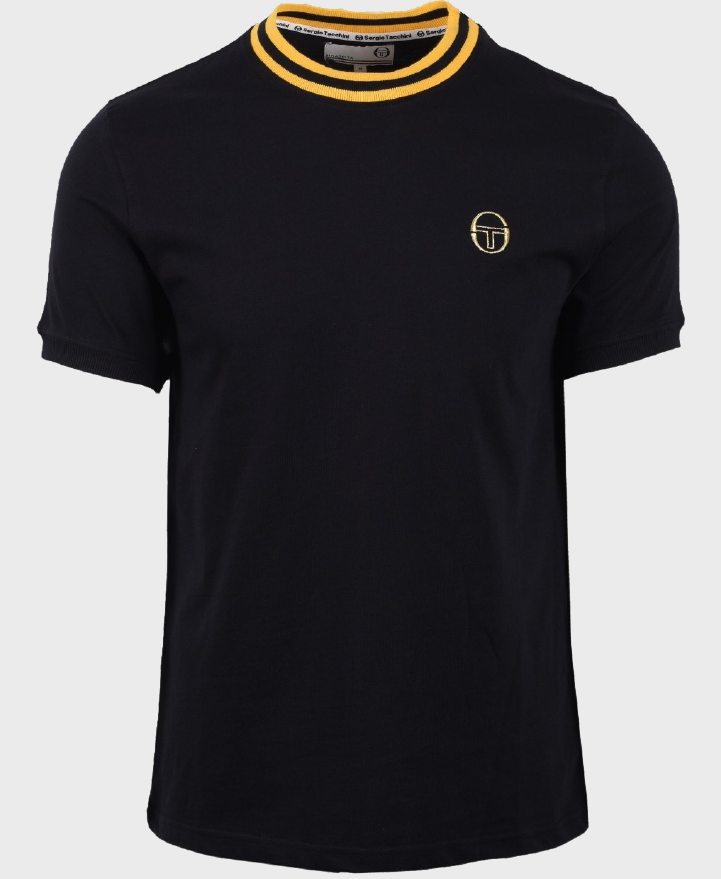 Sergio Tacchini STM16208 Rainer T-shirt 905 Black/Old Gold