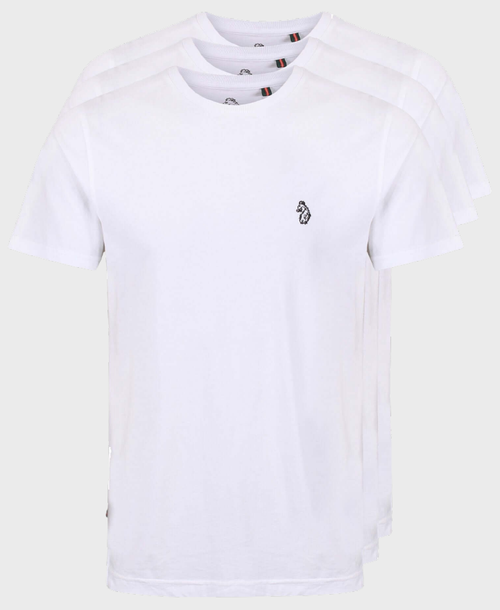 Luke 1977 3 Pack Johnys Crew Tee White
