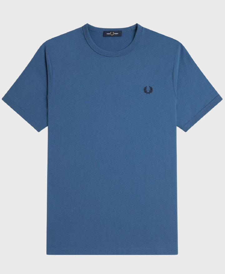 Fred Perry M3519 Ringer T-shirt X80 Midnight Blue