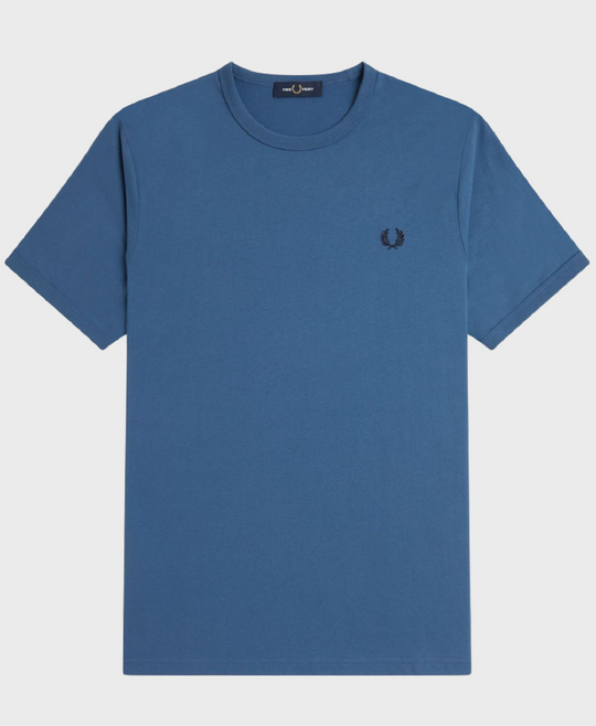 Fred Perry M3519 Ringer T-shirt X80 Midnight Blue