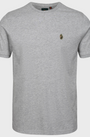 Luke 1977 ZM280165 Traff Core Crew T-shirt Mid Marl Grey