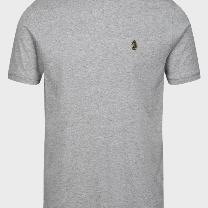 Luke 1977 ZM280165 Traff Core Crew T-shirt Mid Marl Grey