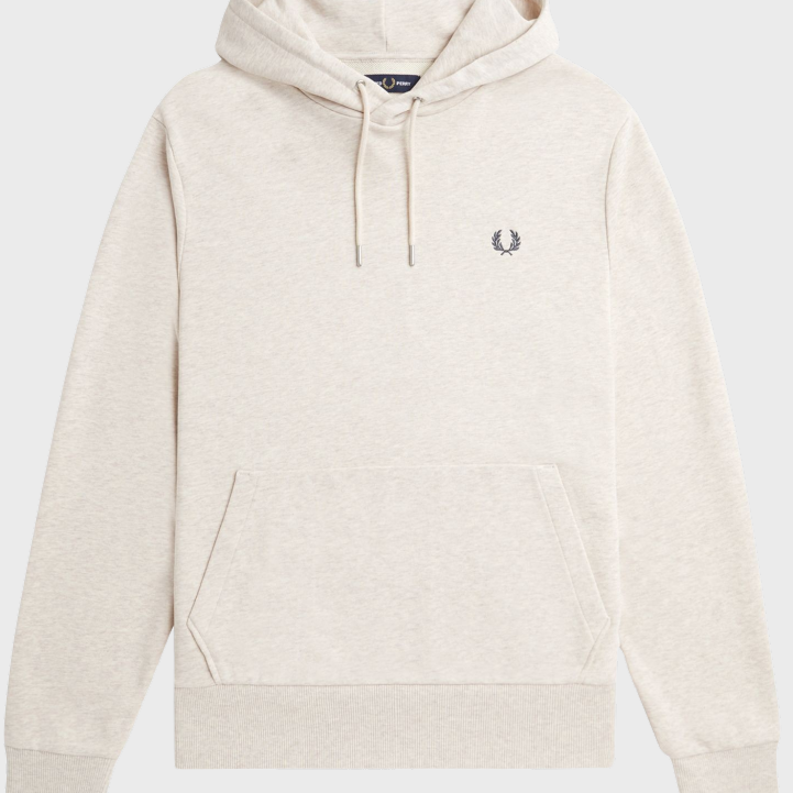 Fred Perry M2643 Tipped Hoodie W50 Porridge Marl/Anchor Grey