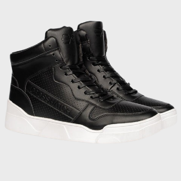 Crosshatch Arialva High Top Trainers Black