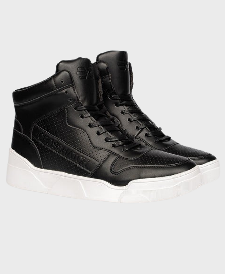Crosshatch Arialva High Top Trainers Black