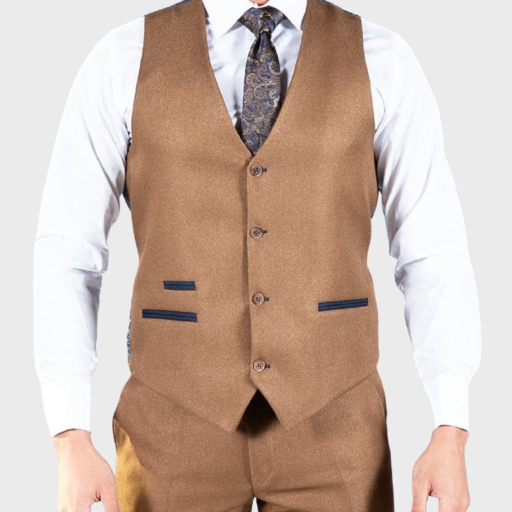 Spectre Mycroft Waistcoat Tan