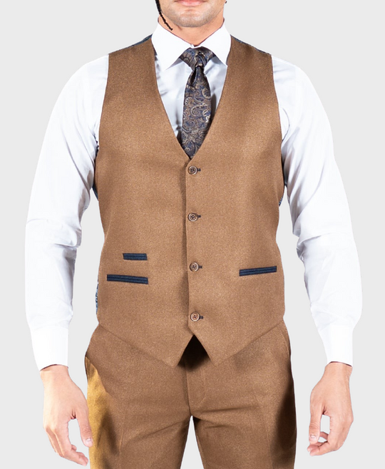 Spectre Mycroft Waistcoat Tan