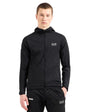 EA7 EMPORIO ARMANI 7M000047 ZIP THRU HOODIE BLACK