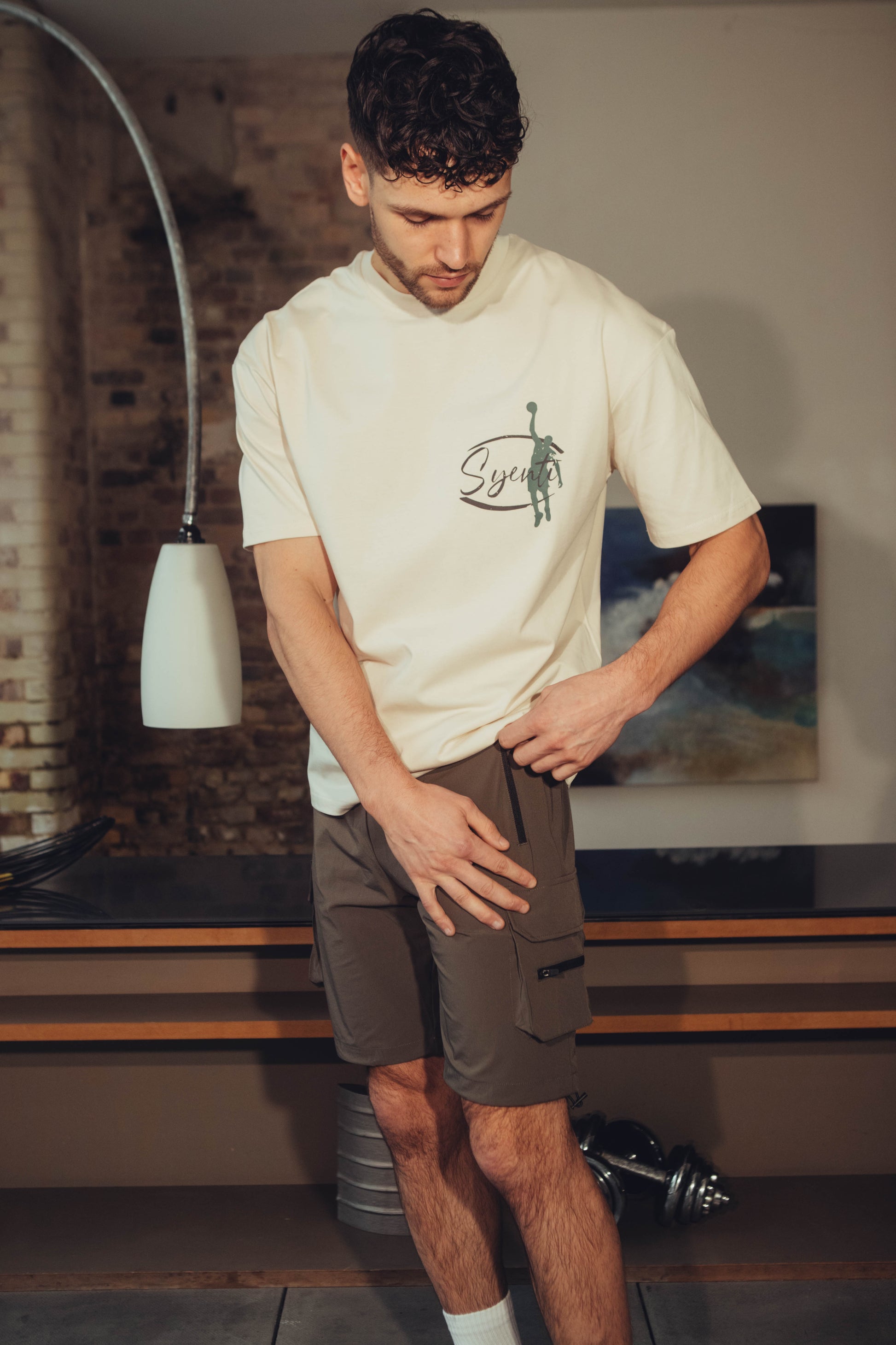 Syenti Technical Cargo Short - Olive Green