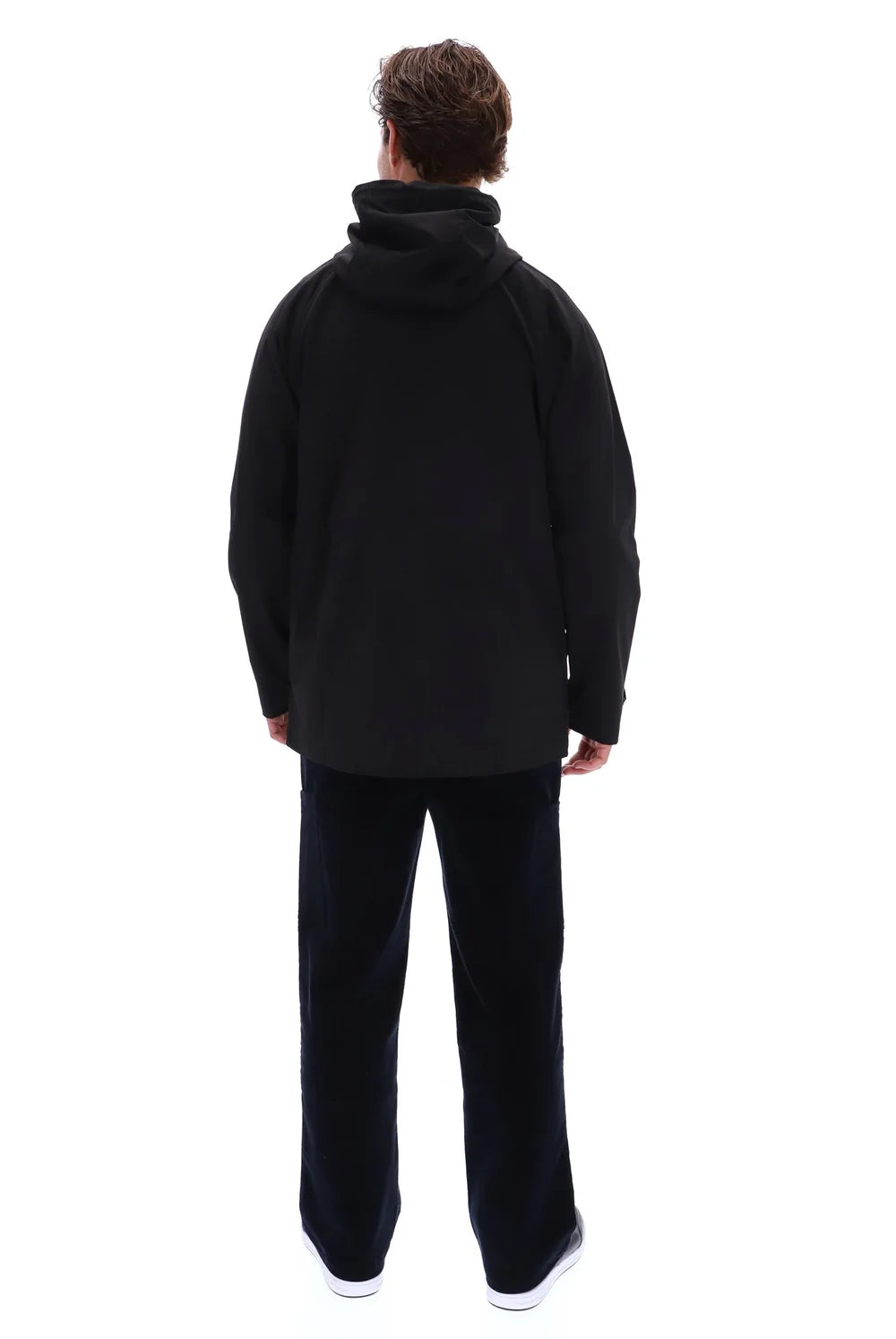 Fila FW26MG024 Fabroni Hooded Parka Chest Pockets W/ Bamboo Badge 001 - Black