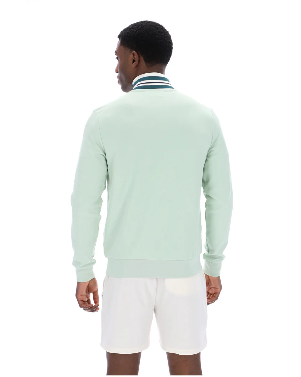 Fila SS26MH007 Federico Tipped Neck Track Jacket - Surf Spray