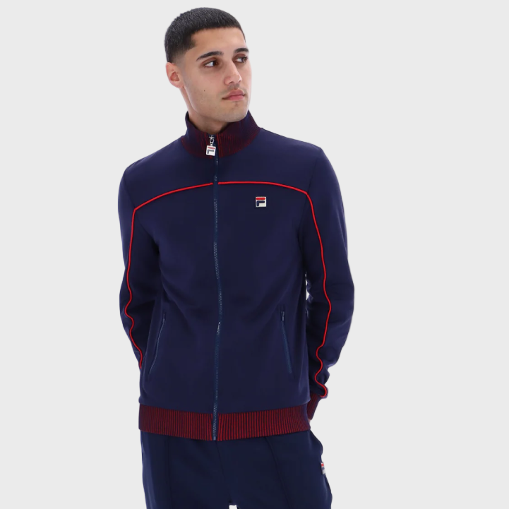 FILA Zayn Lenticular Track Top - FILA Navy/Red