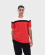 Fila Aiden Cut & Sew T-Shirt - Fila Red/Gardenia/Black