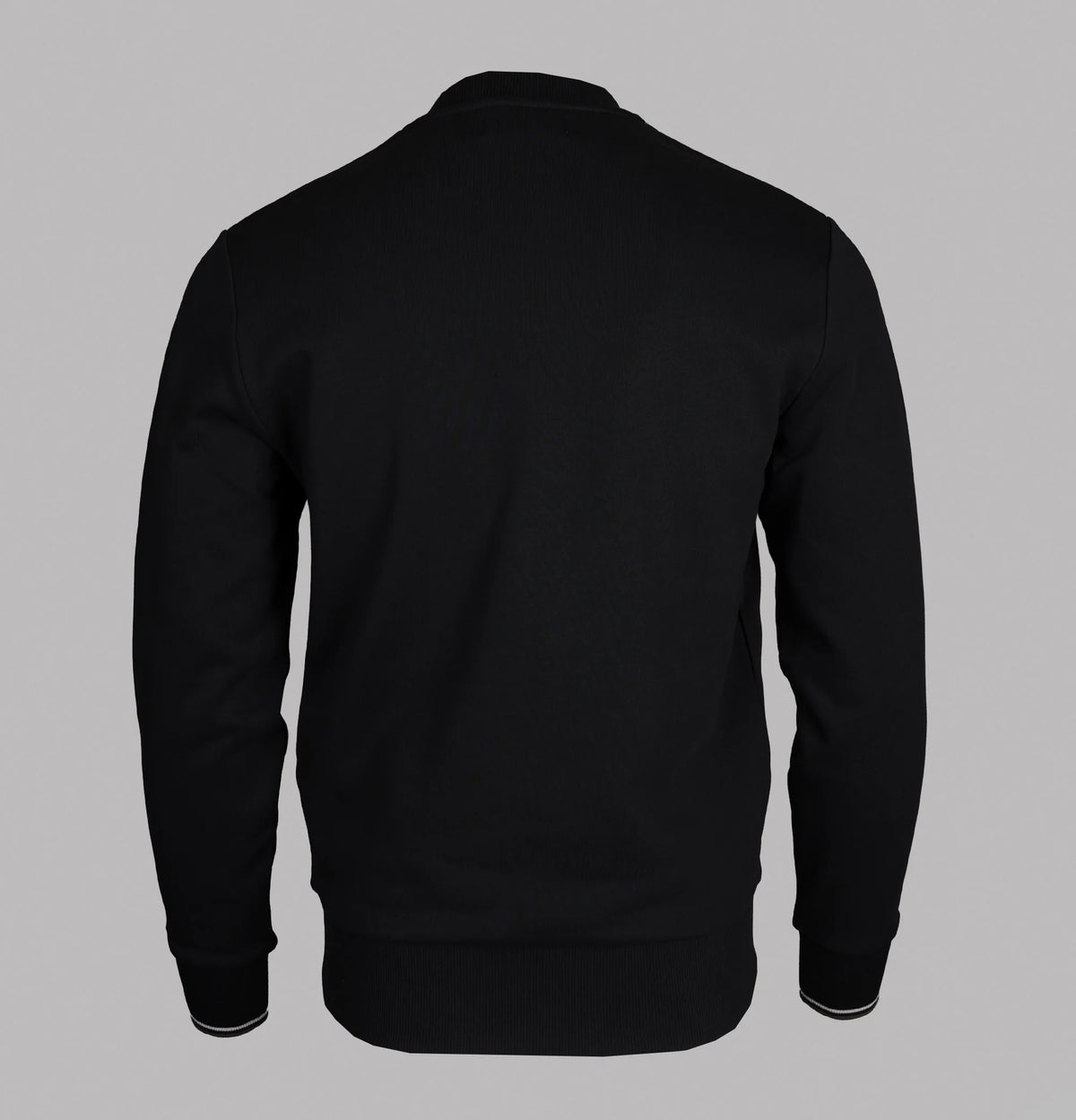 Fred Perry M7535 Crewneck Sweatshirt W54 - Black/Ecru/Laurel Wreath Green