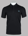 FRED PERRY M6000 PLAIN FRED PERRY POLO SHIRT V43 BLACK/OCEAN